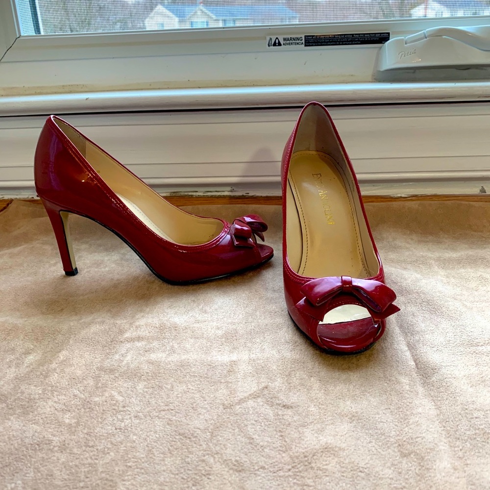 Red Enzo Angiolini Heels Size 4